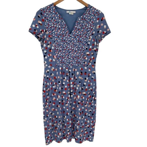 Boden Dresses & Skirts - Boden Emory Jersey Dress Short Sleeve Above Knee Soft Blue Women 6 Regular J0181